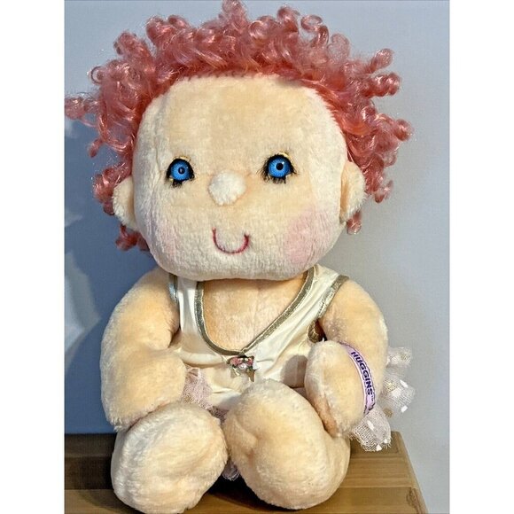 Vintage Kenner Hugga Bunch Huggins Doll Plush 1985 Original Clothing dress-READ - Picture 1 of 16